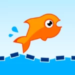 jumping fish android application logo